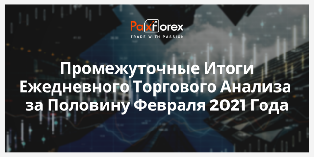 Промежуточные Итоги Ежедневного Торгового Анализа за Половину Февраля 2021 Года 